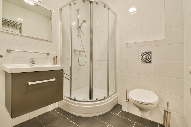 Glass Shower with Corner Entry